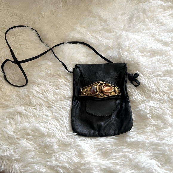 Carvalhu’s Rio Handbags - VTG Carvalhu’s Rio Copa Collection 1970’s Amethyst Brass Brutalist Bag